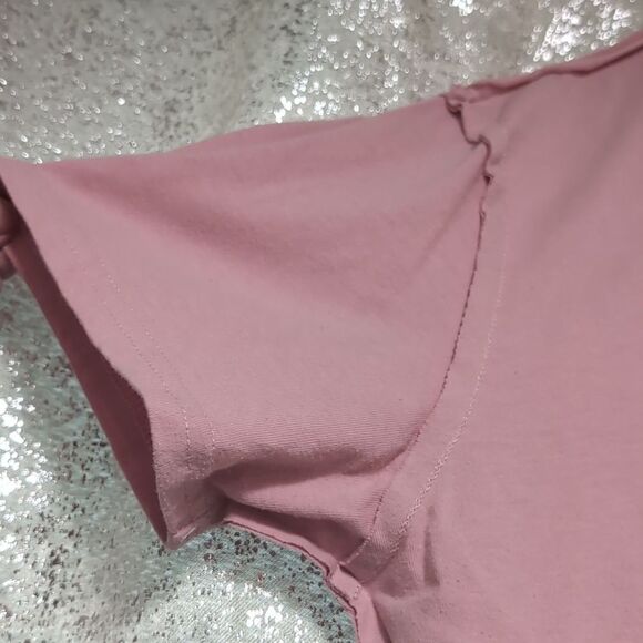 Barbie‎ Pink Rhinestones Crop Top Size Large - Picture 5 of 8